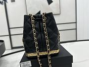 Chanel Mini Bucket Bag Black 15x19x11cm - 5