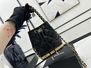 Chanel Mini Bucket Bag Black 15x19x11cm - 4