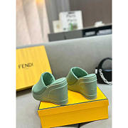 Fendi Fashion Show Nappa Leather Sandals Green 14cm - 2