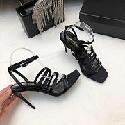 YSL Black Jerry Heeled Sandals 11cm - 3