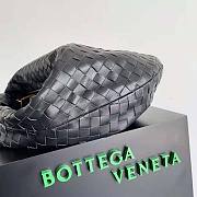 Bottega Veneta Small Jodie Intrecciato Leather Shoulder Bag Black 48x40x16cm - 4