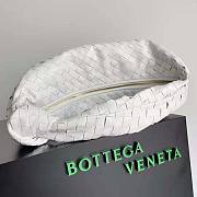 Bottega Veneta Small Jodie Intrecciato Leather Shoulder Bag White 48x40x16cm - 3