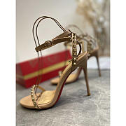 Christian Louboutin So Me 100 Studded Leather Sandals - 6