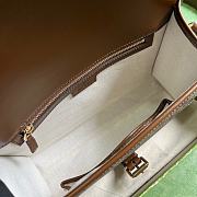 Gucci GG Messenger Bag With Interlocking G Brown 25.4x17x7.8cm - 6