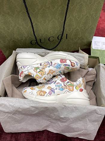 Gucci Women's Animal Print Rhyton Sneaker