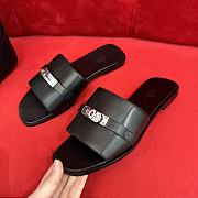 Hermes Giulia Sandal Black Silver - 6