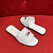 Hermes Giulia Sandal White - 5