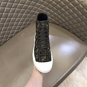 Fendi Domino Canvas Sneakers Brown - 5