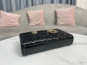 Dior Lady D-joy Black Patent Leather 26x13.5x5.5cm - 6