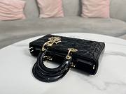 Dior Lady D-joy Black Patent Leather 26x13.5x5.5cm - 4