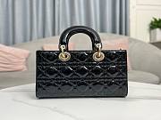 Dior Lady D-joy Black Patent Leather 26x13.5x5.5cm - 3