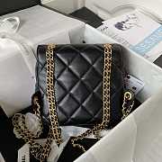 Chanel Backpack Chain Bag Lambskin Black 18 x 20 x 7 cm - 5