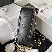 Chanel Backpack Chain Bag Lambskin Black 18 x 20 x 7 cm - 4