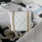 Chanel Backpack Chain Bag Lambskin White 18 x 20 x 7 cm - 4