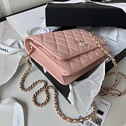 Chanel 23S WOC Caviar Pink 19cm - 2