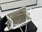 Chanel Mini Bucket Bag White 15x19x11cm - 6