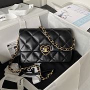 Chanel 23S Small Flap Bag Lambskin Plexi Black 21x14x7cm - 1