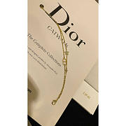 Dior Petit CD Double Bracelet Gold White Crystals - 5