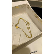 Dior Petit CD Double Bracelet Gold White Crystals - 2