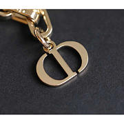 Dior Montaingne Bag Charm Gold White - 4