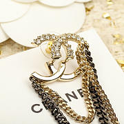 Chanel CC Diamond Tassel Earrings - 5