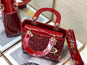 Dior Lady Red Patent My ABC Bag 20x16.5x8cm - 4