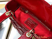 Dior Lady Red Patent My ABC Bag 20x16.5x8cm - 5