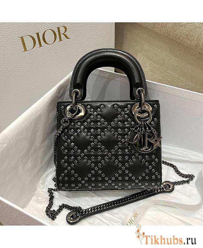 Dior Mini Lady Black Lucky Star 17 x 15 x 7 cm - 1