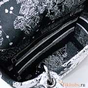 Dior Lady D-lite Black Toile Zodiac 24 x 20 x 11 cm  - 6