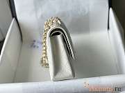 Chanel Flap Bag Caviar in White 25cm with Gold Hardware - 4