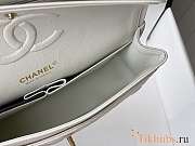 Chanel Flap Bag Caviar in White 25cm with Gold Hardware - 3