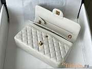 Chanel Flap Bag Caviar in White 25cm with Gold Hardware - 2