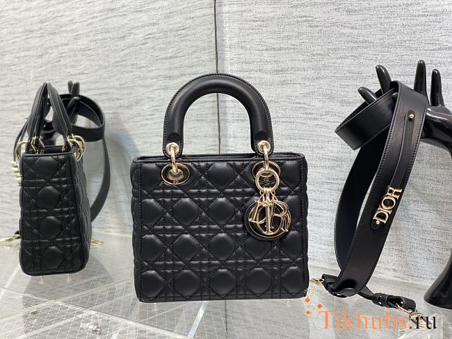 Dior Small Lady My ABC Bag Lambskin Black 20cm - 1