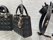 Dior Small Lady My ABC Bag Lambskin Black 20cm - 3