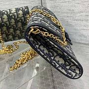 Dior Bobby East-West Pouch Chain Blue 21.5 x 12 x 4 cm - 2