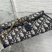 Dior Bobby East-West Pouch Chain Blue 21.5 x 12 x 4 cm - 4