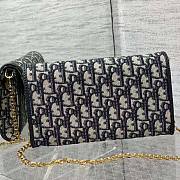 Dior Bobby East-West Pouch Chain Blue 21.5 x 12 x 4 cm - 6