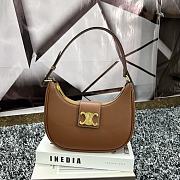 Celine Ava Triomphe Bag Smooth Calfskin Tan 23x13.5x6cm - 1