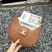 Celine Ava Triomphe Bag Smooth Calfskin Tan 23x13.5x6cm - 5