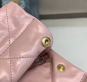 Chanel 22 Handbag Pink Gold Hardware 42x39x8cm - 6
