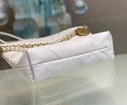 Chanel 22 Mini Handbag Gold White 20x19x6cm - 5