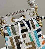 Fendi Mon Tresor Multicolor Canvas Mini Bag 12x18x10cm - 2