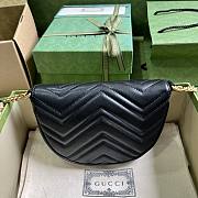 Gucci GG Marmont Matelasse Chain Mini Bag Black 20x14.5x4cm - 2