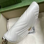 Gucci GG Marmont Matelasse Chain Mini Bag White 20x14.5x4cm - 5