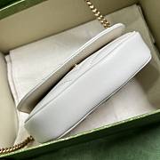 Gucci GG Marmont Matelasse Chain Mini Bag White 20x14.5x4cm - 3