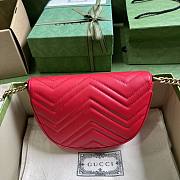 Gucci GG Marmont Matelasse Chain Mini Bag Red 20x14.5x4cm - 6