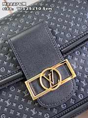 Louis Vuitton LV Dauphine MM H27 Black 25x17x10.5cm - 3