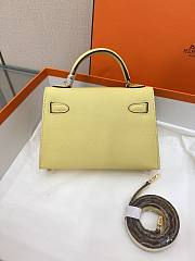 Hermes Mini Kelly Light Yellow Epsom Gold 19cm - 4