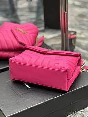 YSL Loulou Pink Shoulder Bag 23x17x9cm - 5