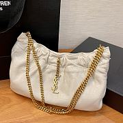 YSL Cloud Underarm Bag In White 24x14x4cm - 1